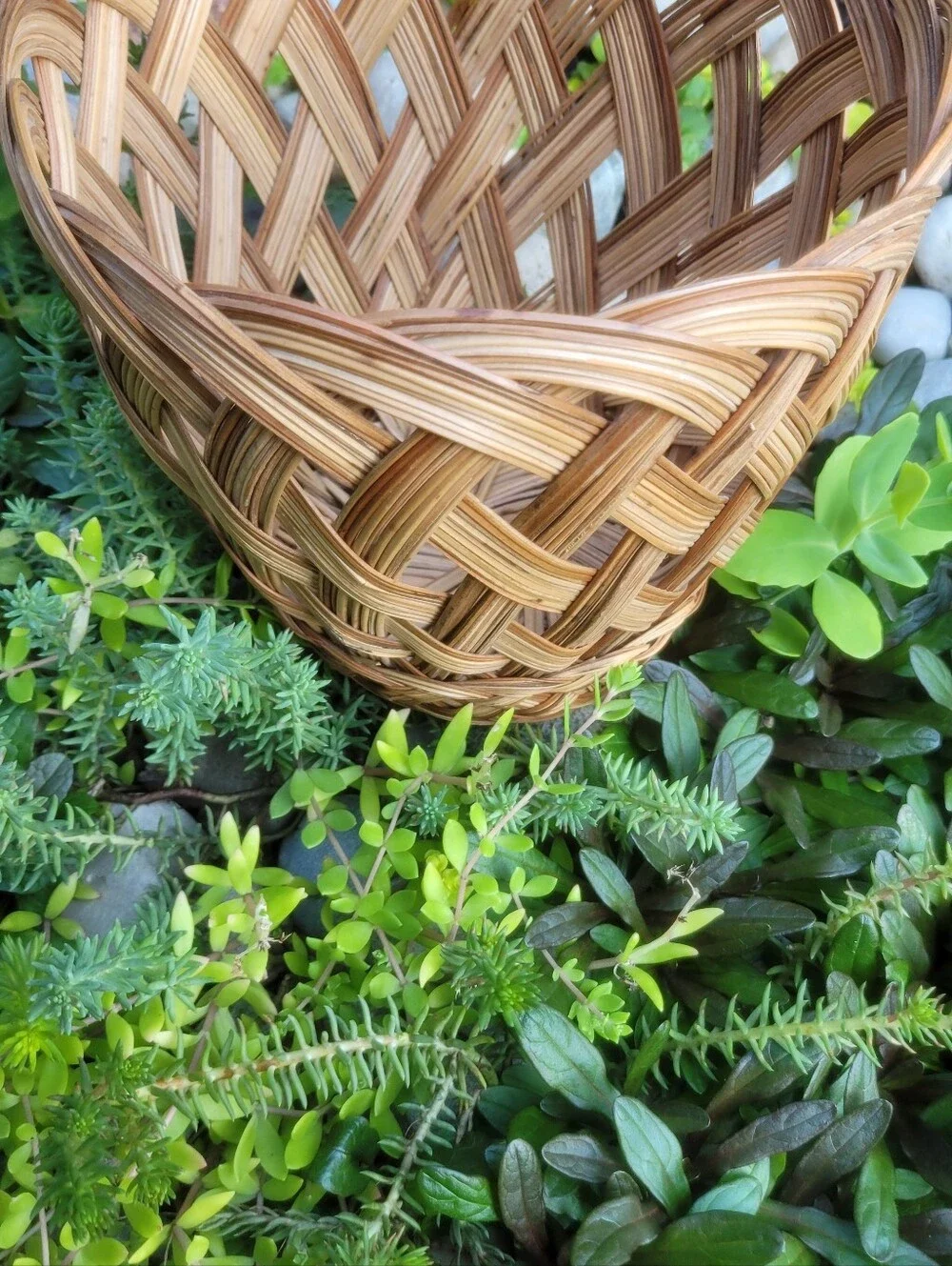 Handwoven Natural Brown Wicker Basket - Home Accents